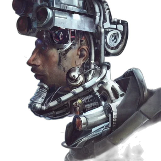 robot, face, weapon, mask transparent PNG cut-out