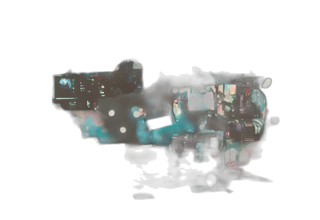robot, weapon, mask, staff, concept art, 3d render, cyberpunk, pixel art transparent PNG cut-out