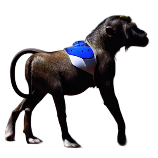 animal, staff, creature, 3d render transparent PNG cut-out