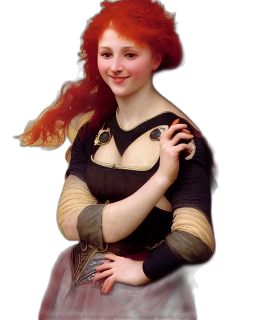 dress, jewelry, crown, fantasy art transparent PNG cut-out