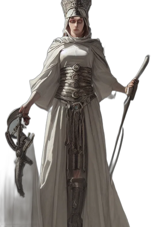 sword, staff, weapon, dress, concept art, fantasy art, comic book art, photorealistic transparent PNG cut-out