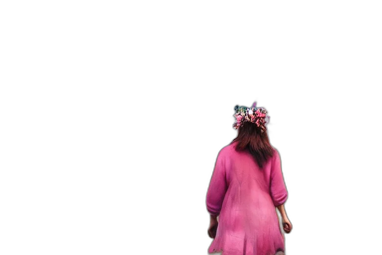 dress, creature, animal, mask, 3d render, concept art, vaporwave, photorealistic transparent PNG cut-out