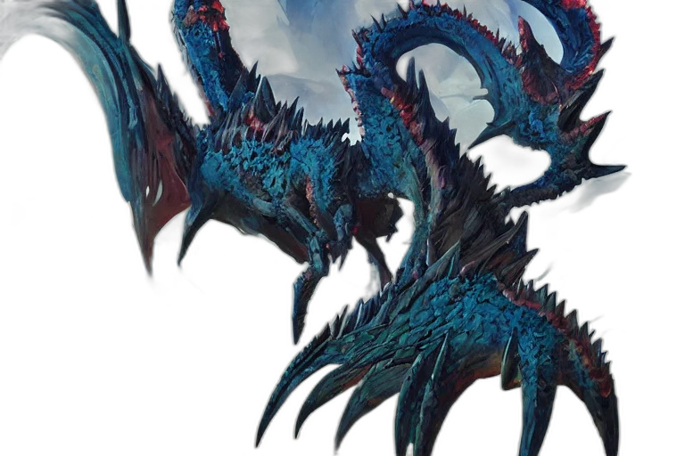 dragon, creature, weapon, staff transparent PNG cut-out