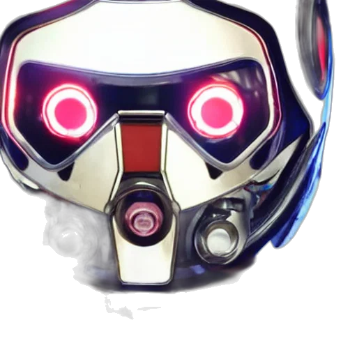 mask, robot, face, concept art transparent PNG cut-out