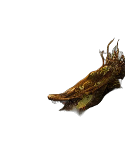 dragon, creature, crown, staff, concept art, fantasy art, 3d render, photorealistic transparent PNG cut-out