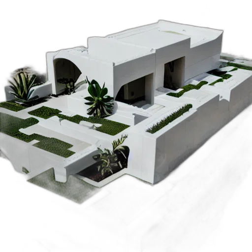 building, 3d render, photorealistic, concept art transparent PNG cut-out