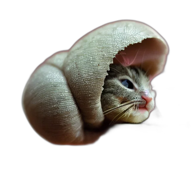 hat, animal, creature, face, photorealistic, 3d render, concept art, watercolor transparent PNG cut-out
