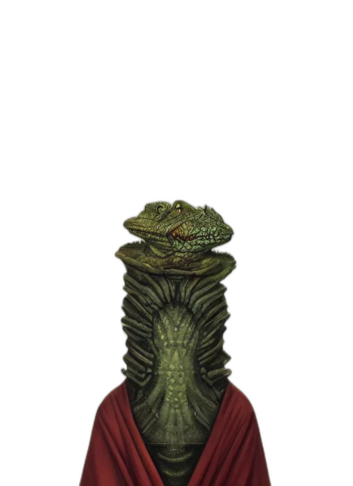 staff, creature, hat, dragon transparent PNG cut-out