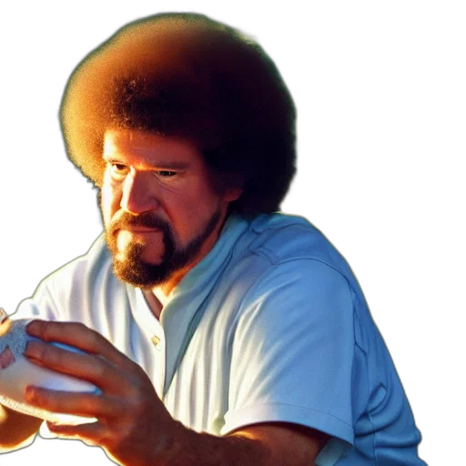 hair, hat, face, staff transparent PNG cut-out