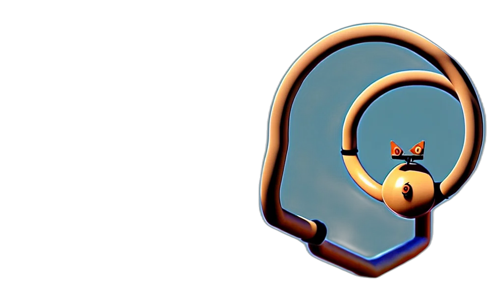 jewelry, 3d render, looped, circle transparent PNG cut-out