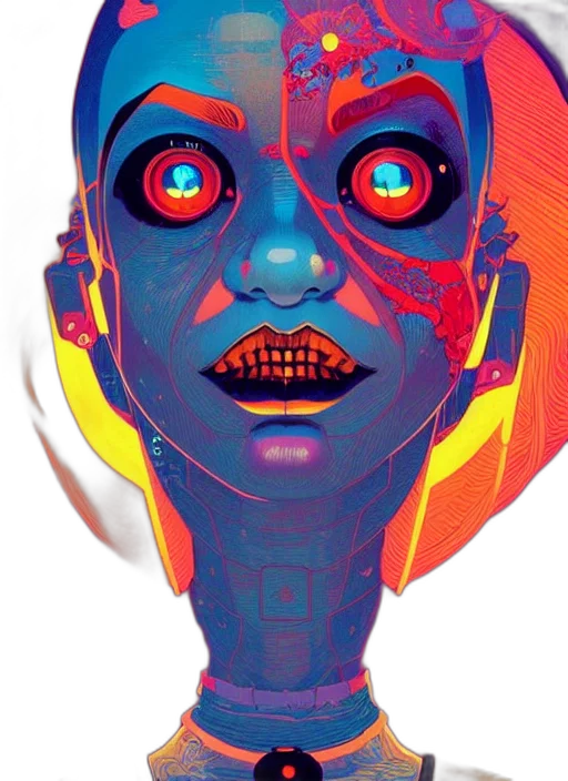 mask, robot, face, creature transparent PNG cut-out