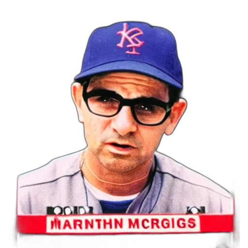 baseball, card, martin, scorsese transparent PNG cut-out