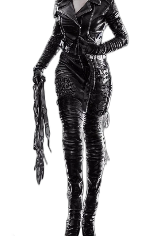 jacket, staff, dress, creature transparent PNG cut-out