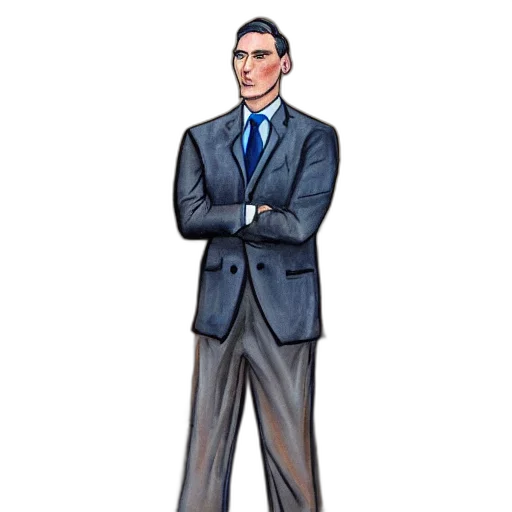 staff, jacket, face, cartoon, concept art, pixel art, photorealistic, jerma transparent PNG cut-out