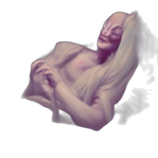 creature, face, mask, hair transparent PNG cut-out