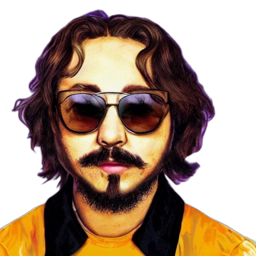 jacket, face, mask, watercolor transparent PNG cut-out