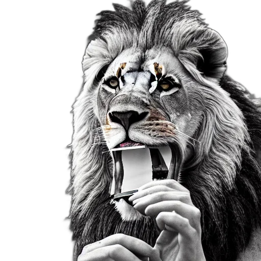 animal, photorealistic, pencil sketch, cartoon transparent PNG cut-out
