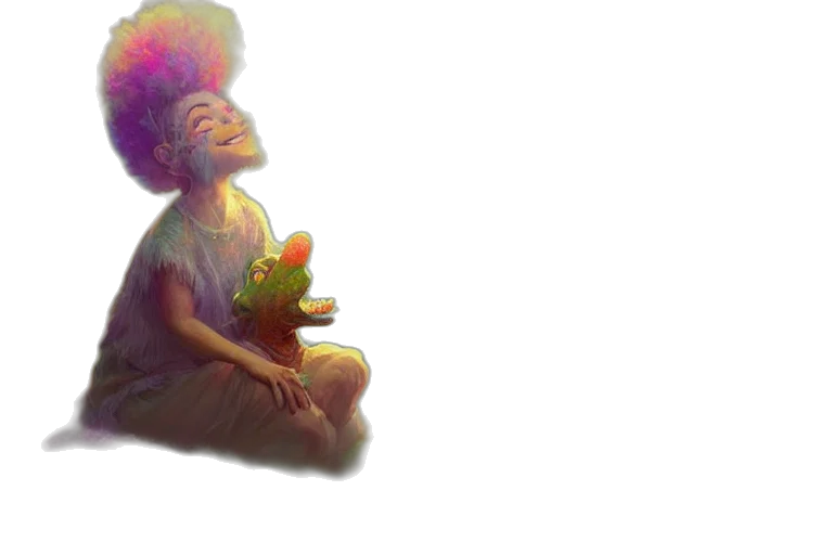 crown, flower, concept art, 3d render, fantasy art, photorealistic, outer space, psychedelic transparent PNG cut-out