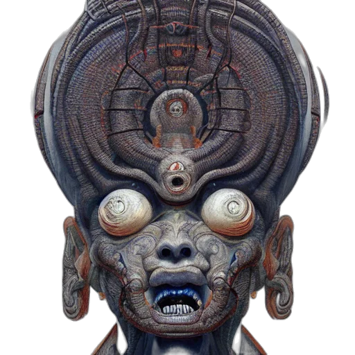 mask, face, staff, creature transparent PNG cut-out
