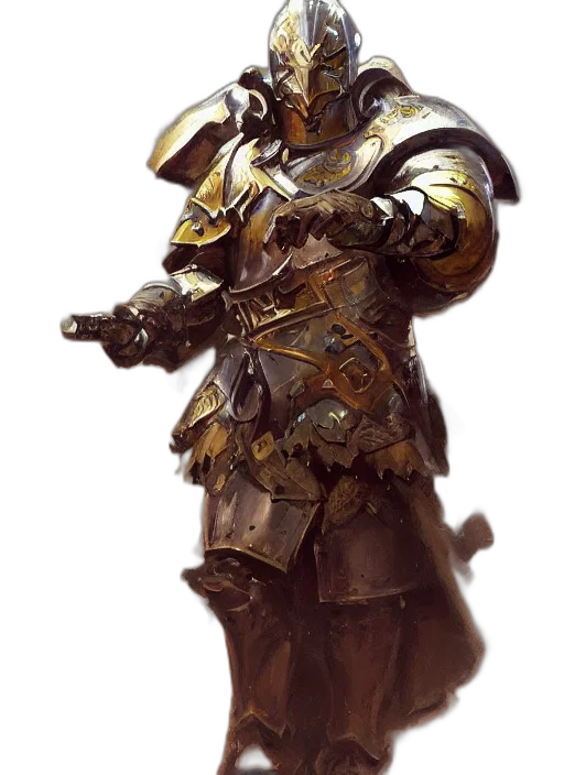 robot, sword, weapon, staff, concept art, fantasy art, photorealistic, 3d render transparent PNG cut-out