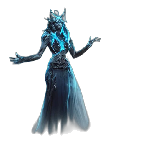 staff, dragon, dress, concept art, fantasy art, 3d render, pixel art, blue transparent PNG cut-out