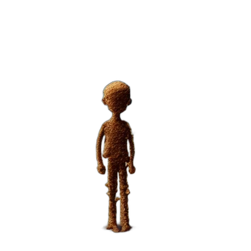 staff, robot, hair, hat, pixel art, 3d render, concept art, cartoon transparent PNG cut-out
