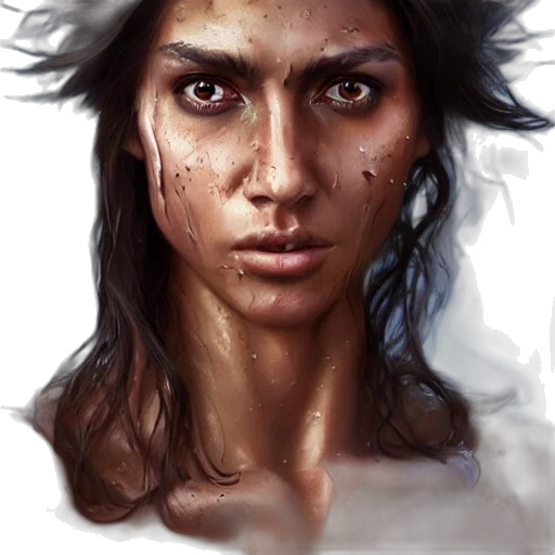 face, photorealistic, concept art, fantasy art transparent PNG cut-out