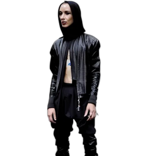jacket, cyberpunk, concept art, 3d render transparent PNG cut-out