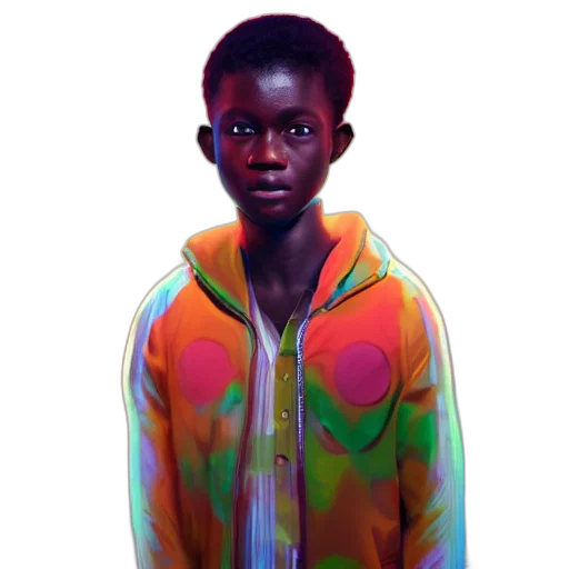 jacket, face, creature, dress, concept art, photorealistic, fantasy art, pixel art transparent PNG cut-out