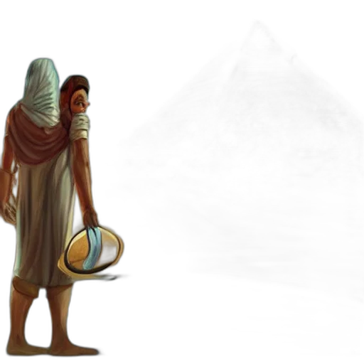 mask, staff, concept art, fantasy art, pixel art, 3d render, fog, snow transparent PNG cut-out