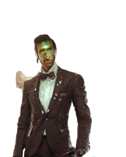 staff, jacket, mask, robot transparent PNG cut-out