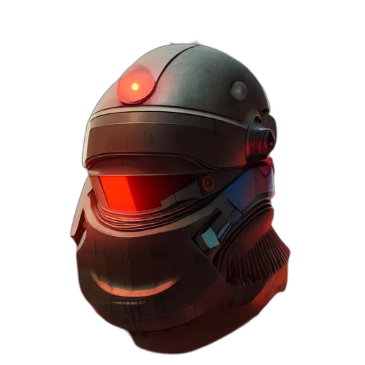mask, face, robot, concept art transparent PNG cut-out