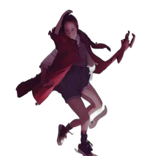 jacket, dress, creature, shoes, concept art, 3d render, pixel art, photorealistic transparent PNG cut-out