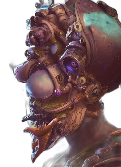face, mask, robot, staff transparent PNG cut-out