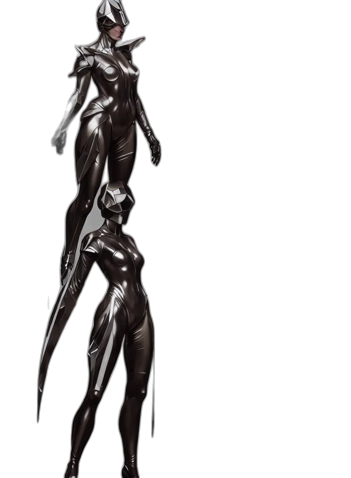 creature, robot, dress, weapon transparent PNG cut-out