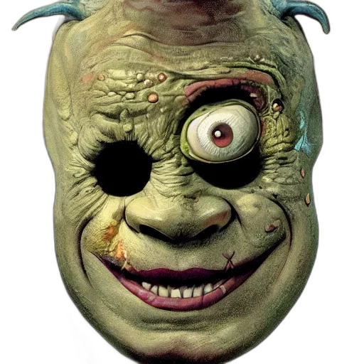 mask, face, creature, staff transparent PNG cut-out