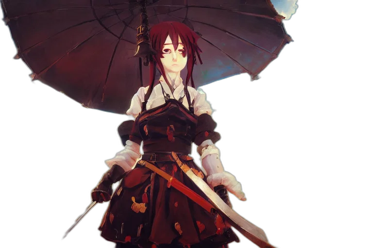 umbrella, sword, staff, weapon transparent PNG cut-out