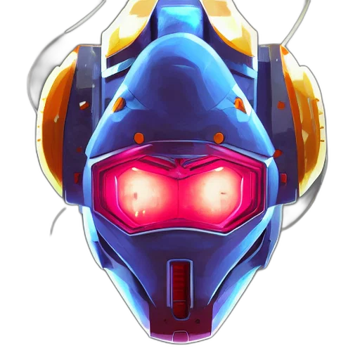robot, mask, face, weapon transparent PNG cut-out