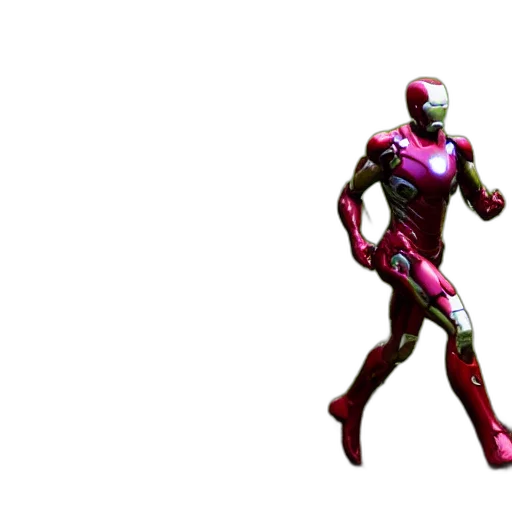 robot, weapon, 3d render, concept art, comic book art, photorealistic, red, trailcam transparent PNG cut-out