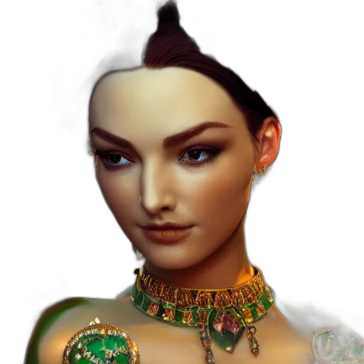 jewelry, crown, staff, face transparent PNG cut-out