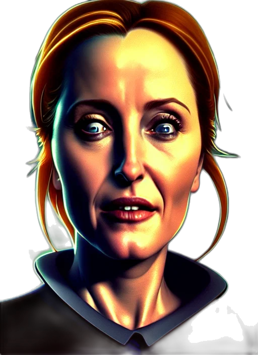 face, photorealistic, comic book art, cartoon transparent PNG cut-out