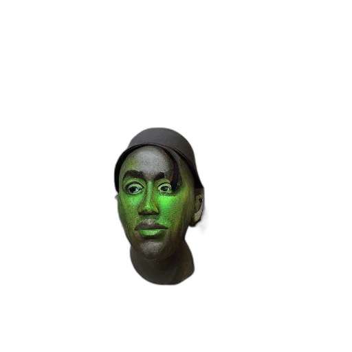 mask, face, creature, hat, 3d render, pixel art, concept art, photorealistic transparent PNG cut-out