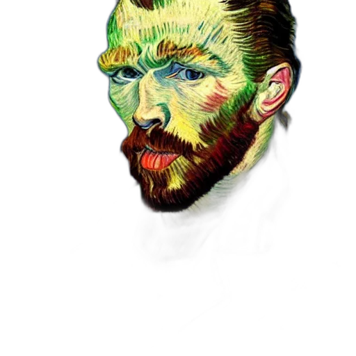 face, mask, creature, animal, watercolor, photorealistic, oil painting, fantasy art transparent PNG cut-out