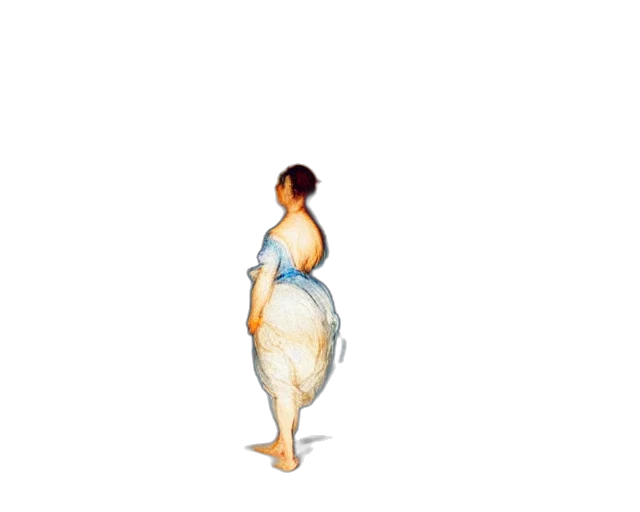 dress, face, staff, hair transparent PNG cut-out