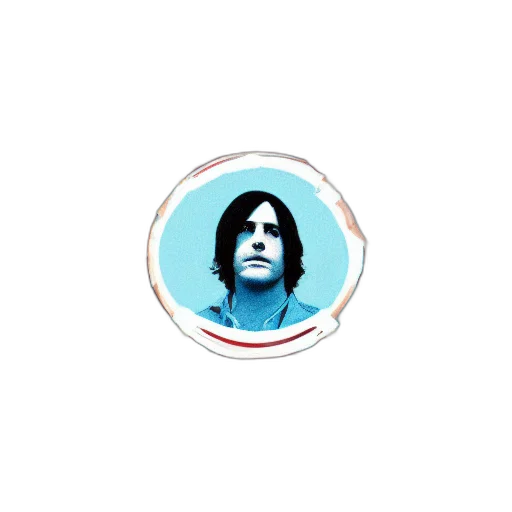 face, jacket, jewelry, hair, vaporwave, pixel art, photorealistic, blue transparent PNG cut-out