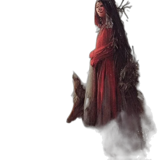 dress, staff, creature, dragon transparent PNG cut-out
