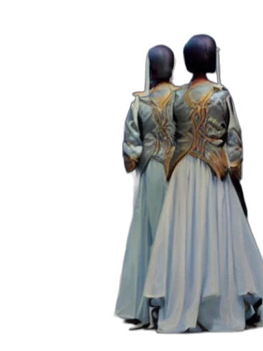 dress, jacket, crown, sword transparent PNG cut-out