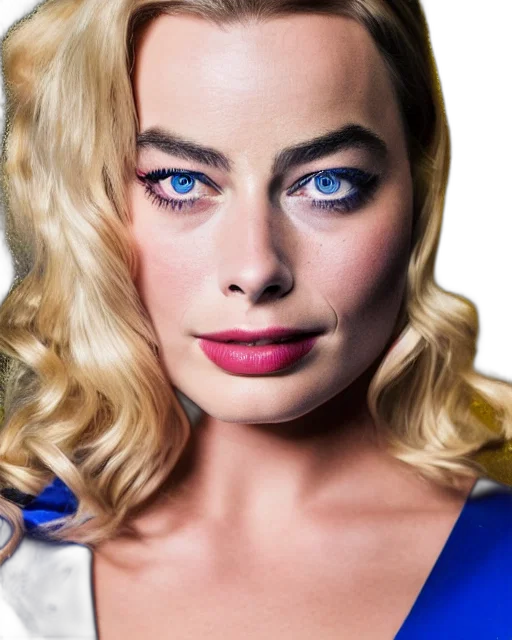 face, photorealistic, portrait, margot transparent PNG cut-out