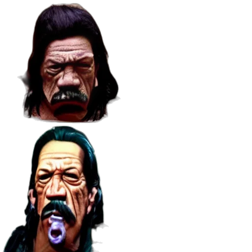 face, mask, staff, pixel art transparent PNG cut-out