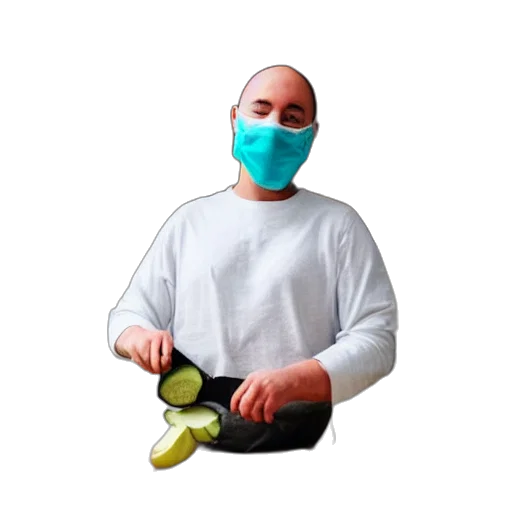 mask, staff, food, face, photorealistic, concept art, vaporwave, 3d render transparent PNG cut-out